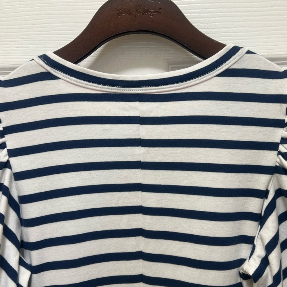 NWT XS LILLY PULITZER Anabella Dress High Tide Navy Perfect Stripe - Picture 10 of 12